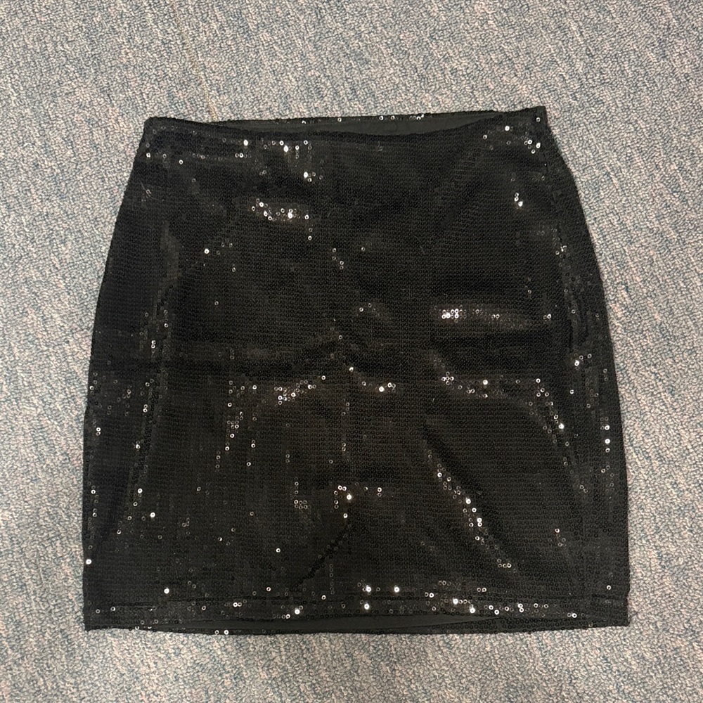 Sequin black skirt